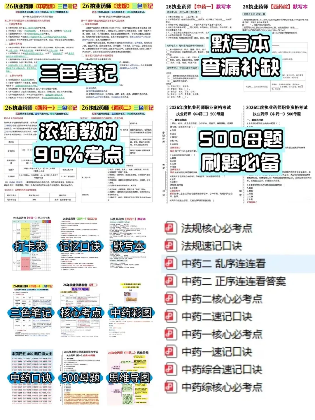 【执业药师冲刺】2026 考纲更新真题解析+考前押题汇总|执业中药师 / 西药师高频考点资料分享-第7张图片-四季读书网