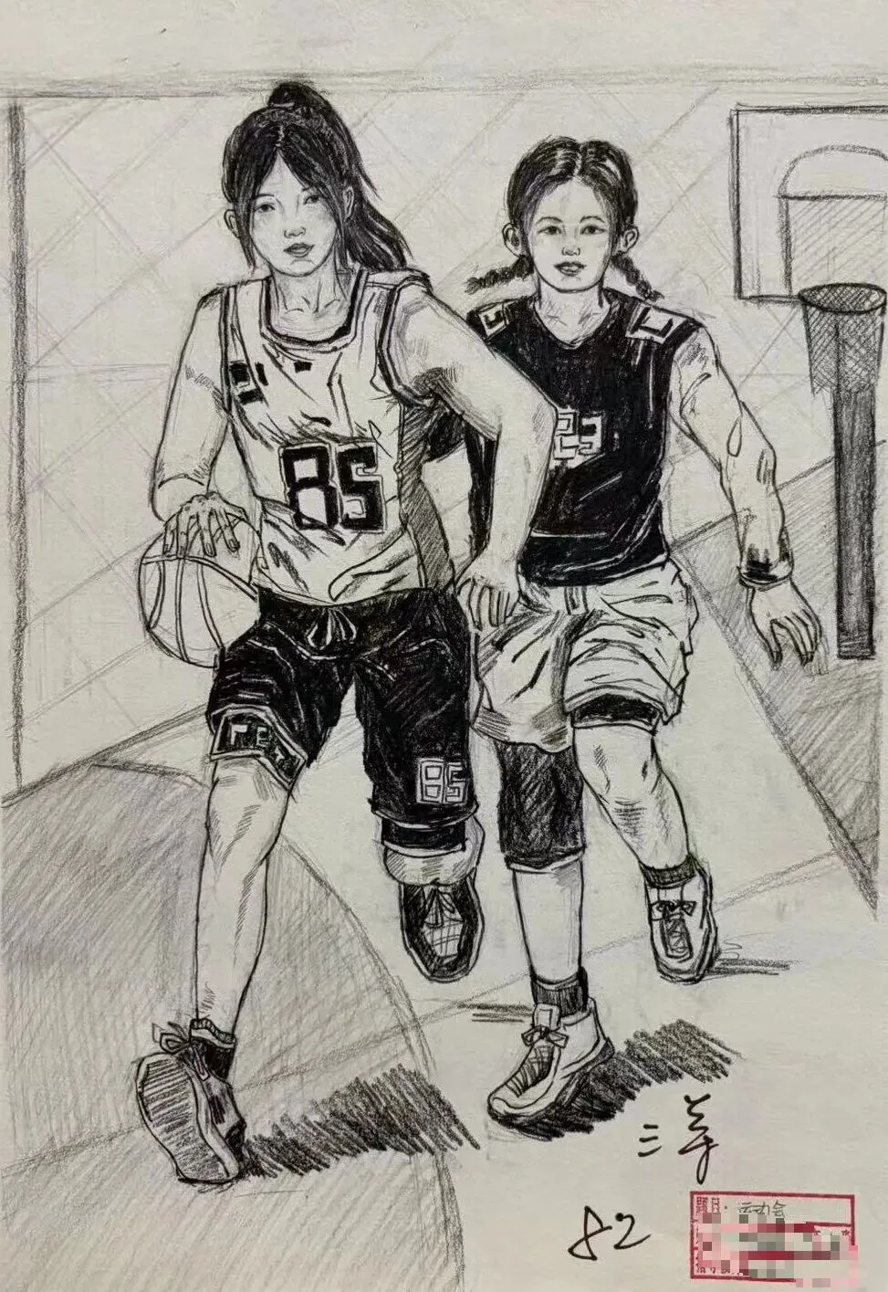 初三|世正美校2026创作大赛——《运动会》获奖作品欣赏-第22张图片-四季读书网 初三|世正美校2026创作大赛——《运动会》获奖作品欣赏-第22张图片-四季读书网