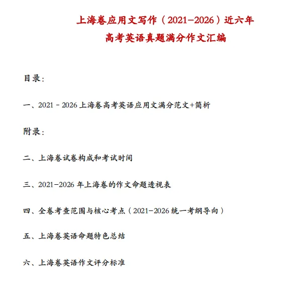 中秋国庆黄金备考期|近6年上海高考英语应用文满分作文汇编 + 详细写作指导-第2张图片-四季读书网 中秋国庆黄金备考期|近6年上海高考英语应用文满分作文汇编 + 详细写作指导-第2张图片-四季读书网