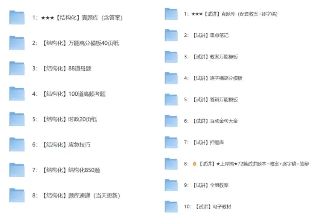 中小幼教资面试结构化+试讲真题题本+逐字稿+教案+答辩-第1张图片-四季读书网