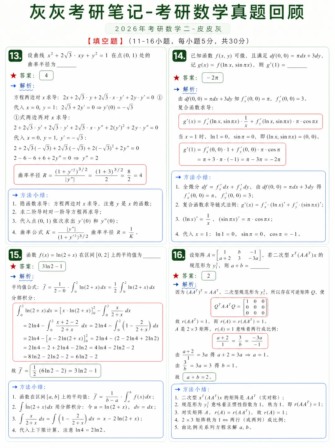 【2026年】考研数学二真题回顾-第7张图片-四季读书网