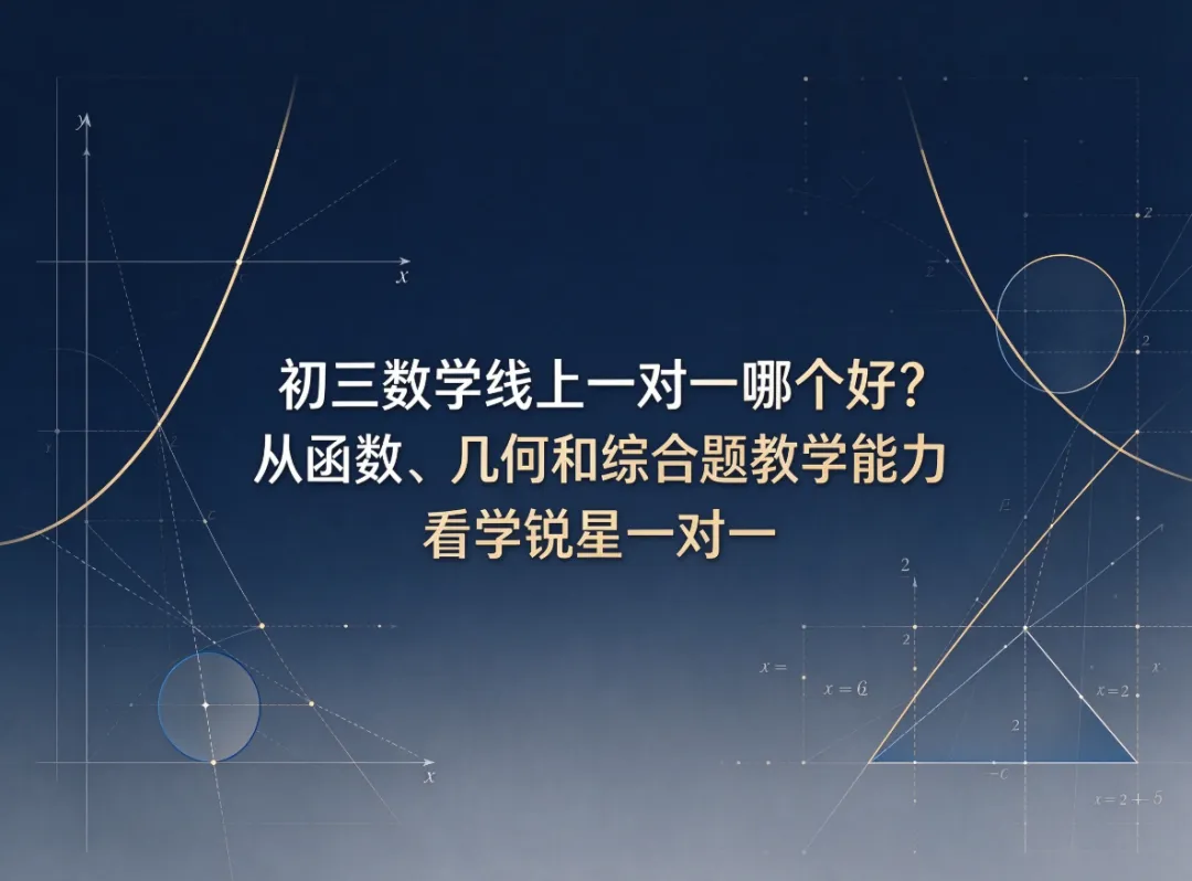 初三数学线上一对一哪个好?从函数、几何和综合题教学能力看学锐星一对一-第1张图片-四季读书网