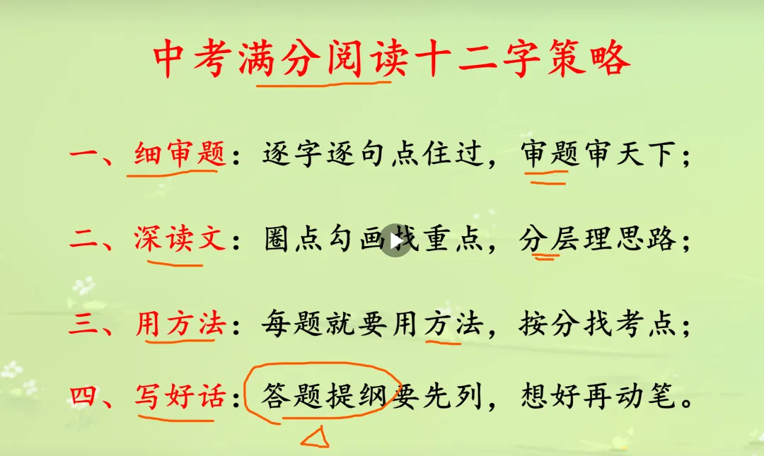 山西中考语文42分微写作,段老师用“提纲法”让孩子不丢分!-第1张图片-四季读书网