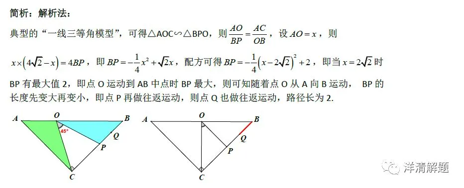 【名师支招】中考特辑之动点轨迹1(直线型)-第16张图片-四季读书网