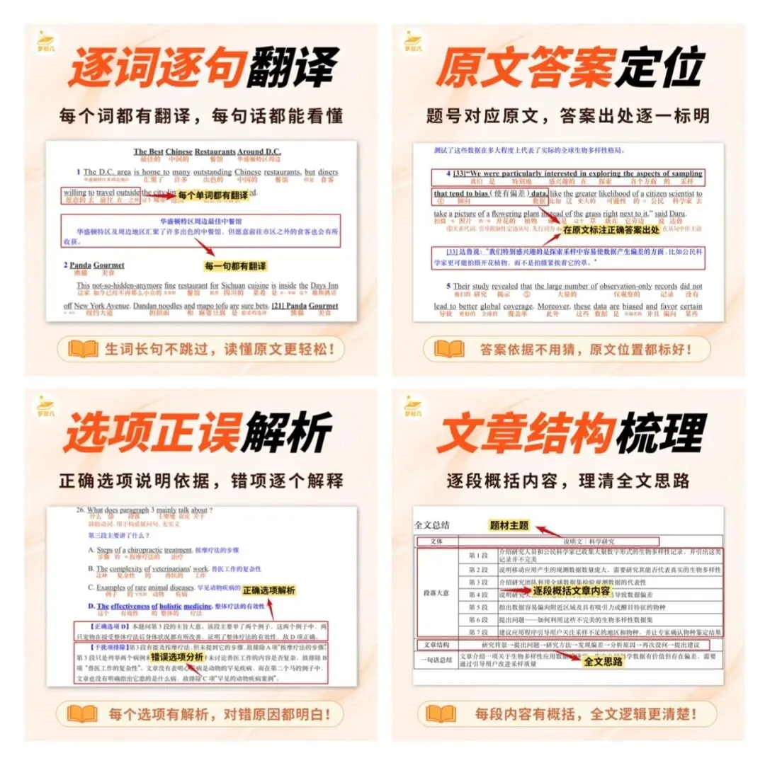 高考英语B篇命题规律:连续5年,考的都一样 | 22-26年真题阅读详细对比【梦知几英语原创独家总结】-第19张图片-四季读书网 高考英语B篇命题规律:连续5年,考的都一样 | 22-26年真题阅读详细对比【梦知几英语原创独家总结】-第19张图片-四季读书网