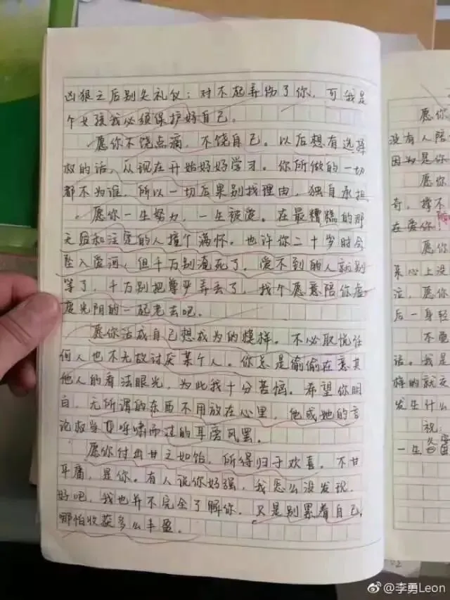 暖哭无数人!初二女孩的作文爆红网络-第2张图片-四季读书网 暖哭无数人!初二女孩的作文爆红网络-第2张图片-四季读书网