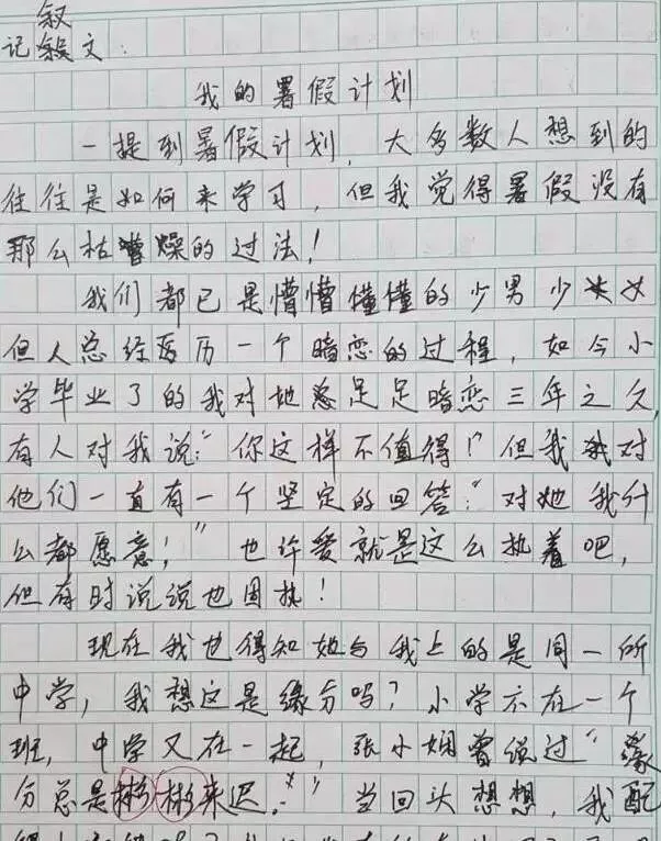初一男生写出了自己的“早恋计划”,老师的点评太精彩了,在家长圈传疯了!-第2张图片-四季读书网 初一男生写出了自己的“早恋计划”,老师的点评太精彩了,在家长圈传疯了!-第2张图片-四季读书网