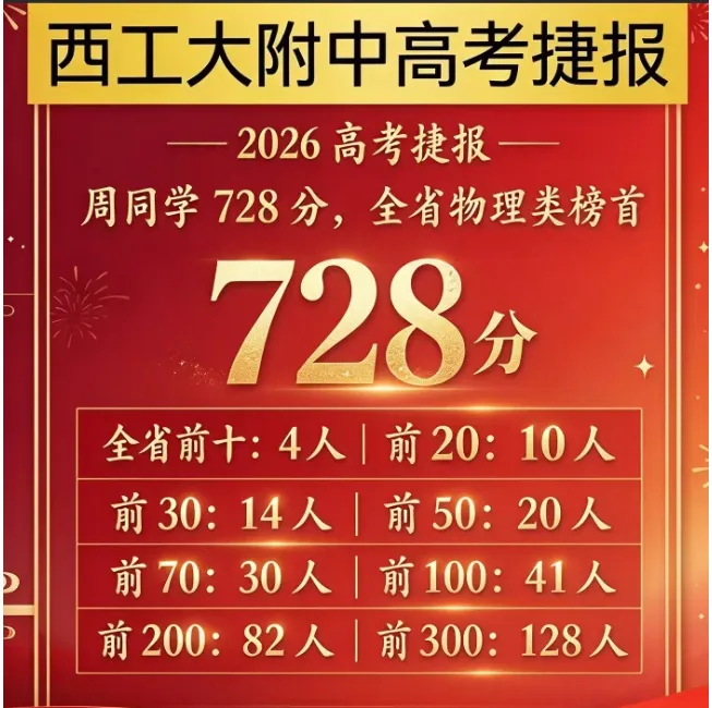 2026西安各大高中高考喜报汇总!27初三家长必看-第3张图片-四季读书网