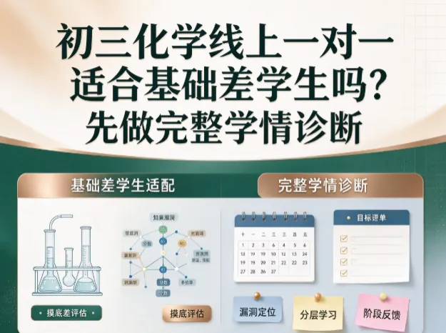 初三化学线上一对一适合基础差学生吗?轻学知学情诊断找准提分路径-第1张图片-四季读书网