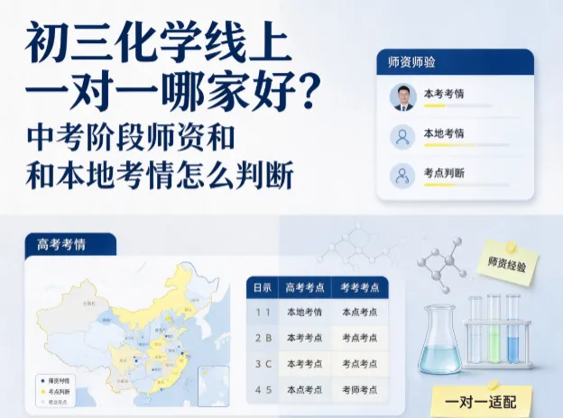 初三化学线上一对一哪家好?轻学知分科教研核验中考师资与本地考情-第1张图片-四季读书网