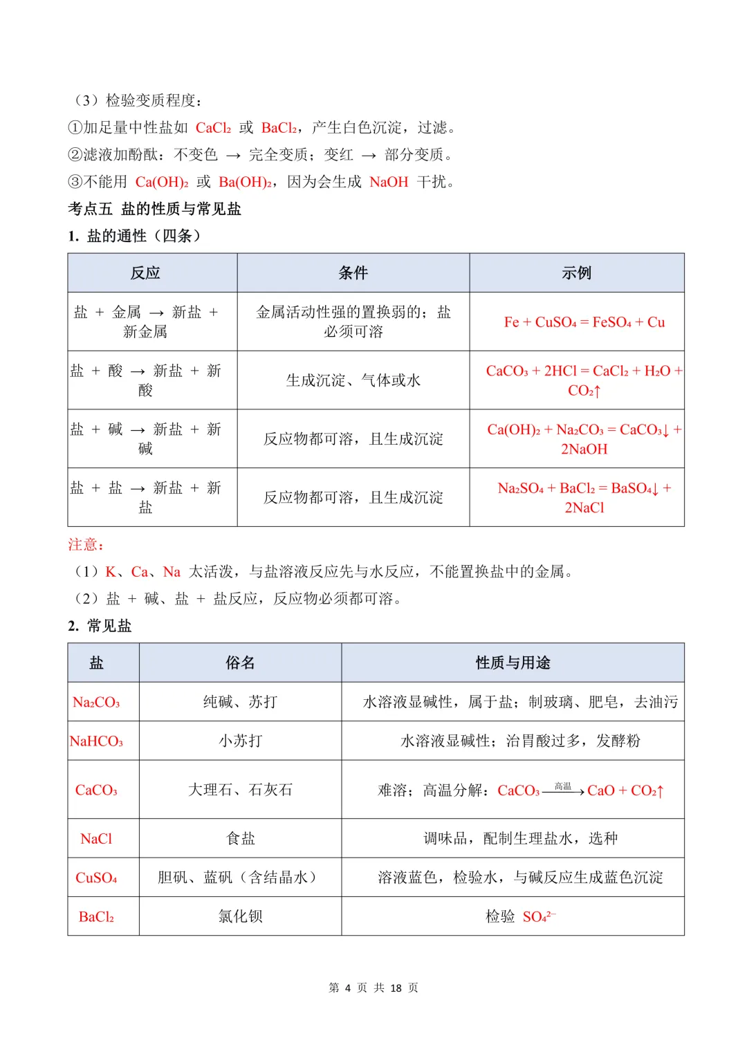 2026 秋初三化学重难点酸碱盐&复分解反应(核心考点、易错坑点 + 配套练习题)-第7张图片-四季读书网 2026 秋初三化学重难点酸碱盐&复分解反应(核心考点、易错坑点 + 配套练习题)-第7张图片-四季读书网