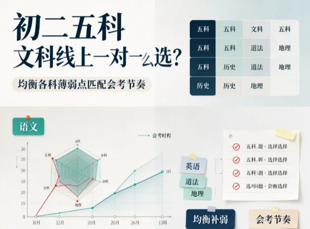 初二五科文科线上一对一怎么选?学海兔分科专职师资均衡各科薄弱点匹配会考节奏-第1张图片-四季读书网 初二五科文科线上一对一怎么选?学海兔分科专职师资均衡各科薄弱点匹配会考节奏-第1张图片-四季读书网