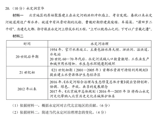 【高考真题】2026高考北京试题及答案(历史)(空白试卷)(试题解析)(评分标准)-第11张图片-四季读书网