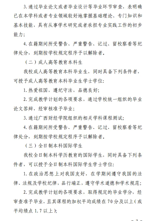 广西财经学院成人高考函授本科学历--申请学位的最新条件-第4张图片-四季读书网 广西财经学院成人高考函授本科学历--申请学位的最新条件-第4张图片-四季读书网