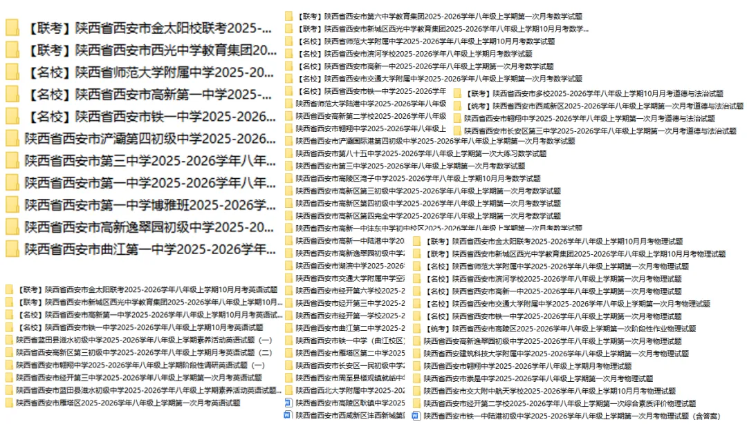 初一~高三(上)第一次月考真题卷!西工大附中、高新一中、铁一中......PDF可下载→-第15张图片-四季读书网