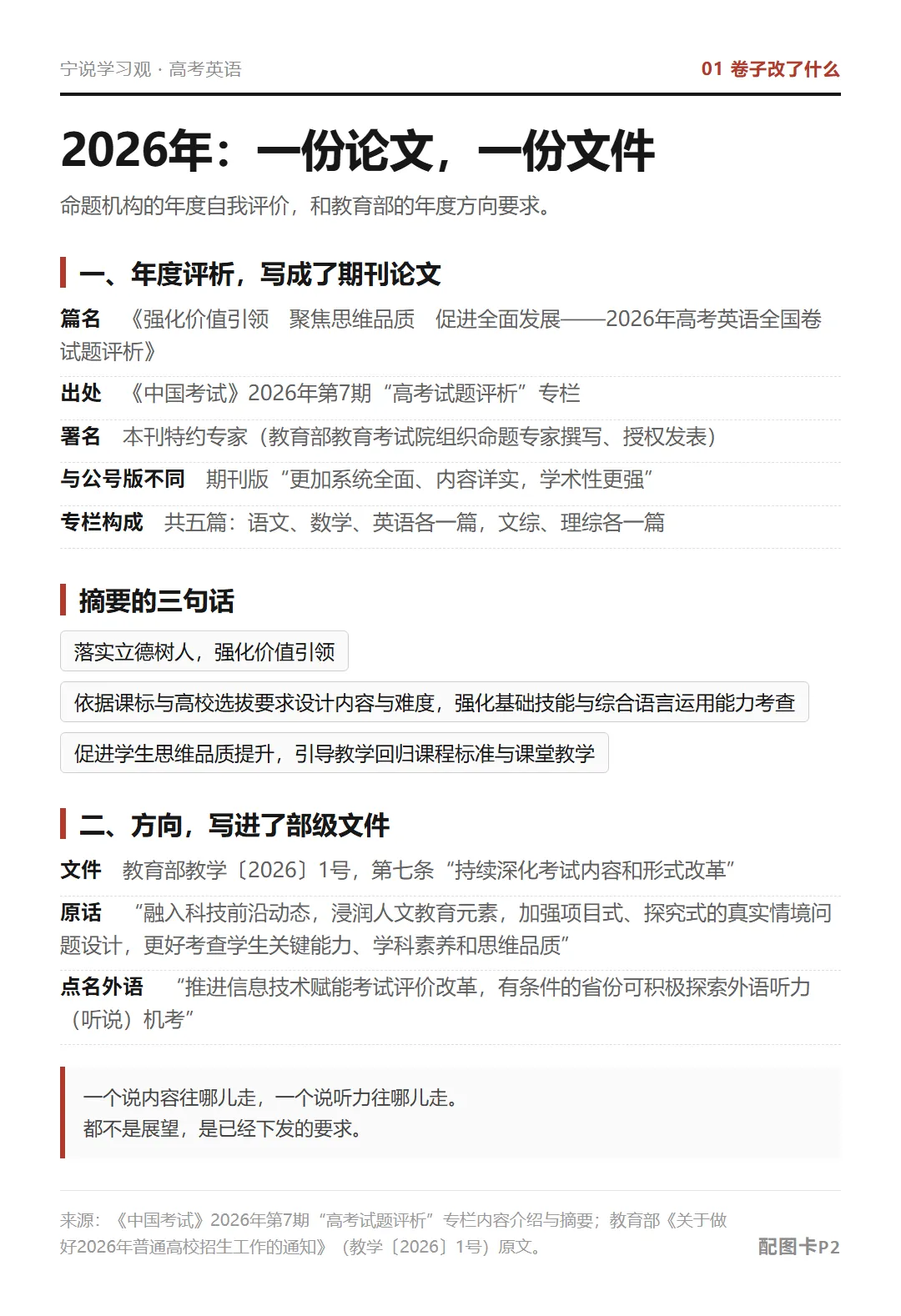 教育部出题人承认了:高考英语,“死记硬背”的分不好拿了(深度解析)-第2张图片-四季读书网