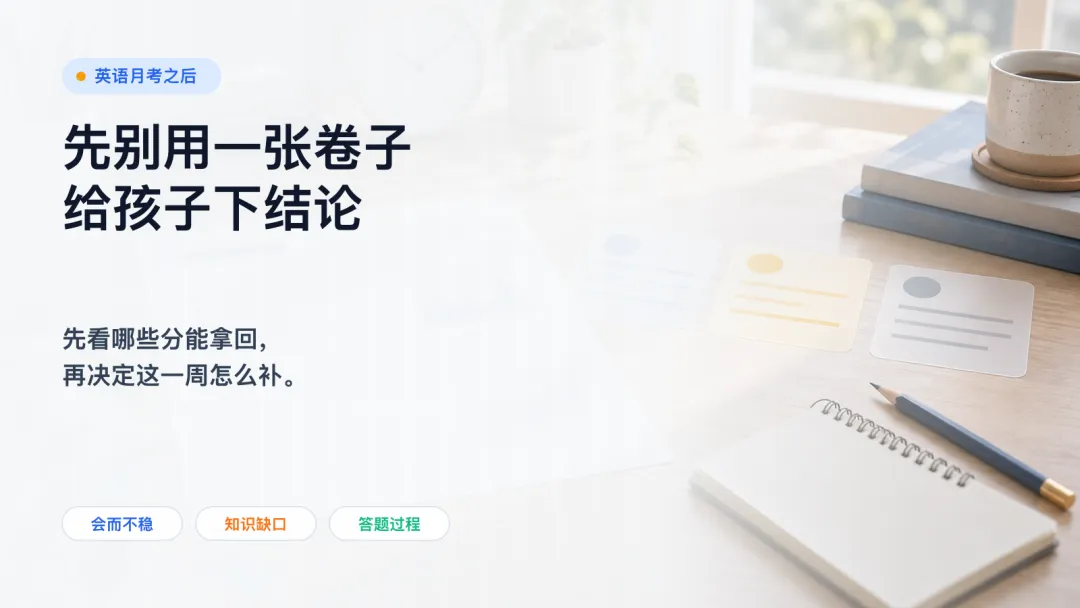 英语月考没考好,先别急着补:先从试卷里找回下次能拿到的分-第1张图片-四季读书网