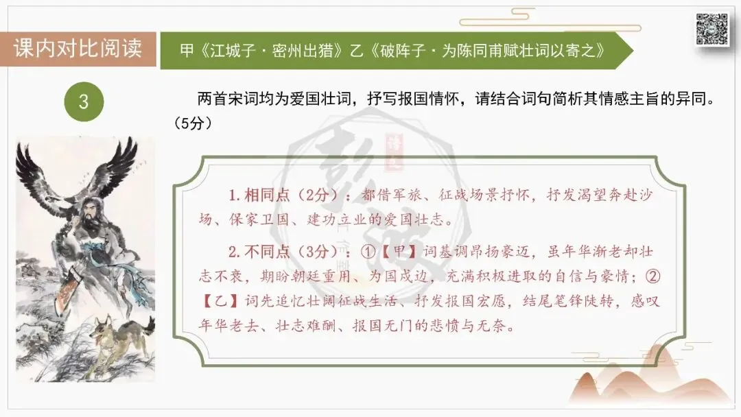 【中考古诗词复习-课件】07-情感分类-7人生感慨・抒怀言志+对比阅读(3元)-第28张图片-四季读书网