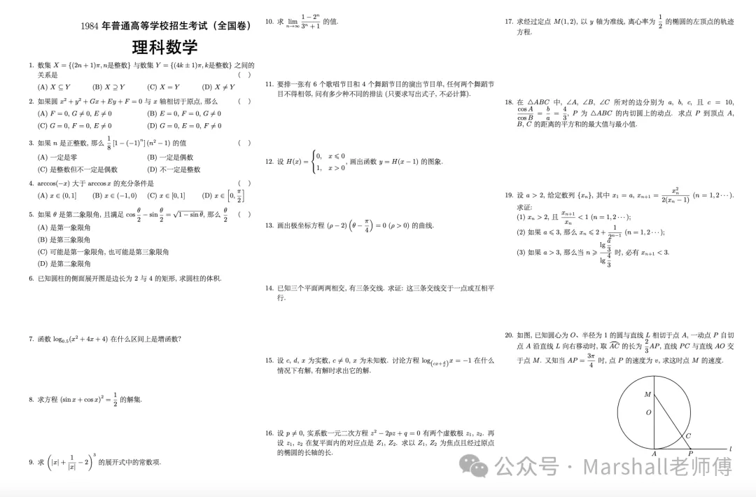 中国高考数学:到底在考什么?1952~2026 高考数学真题分析!-第17张图片-四季读书网