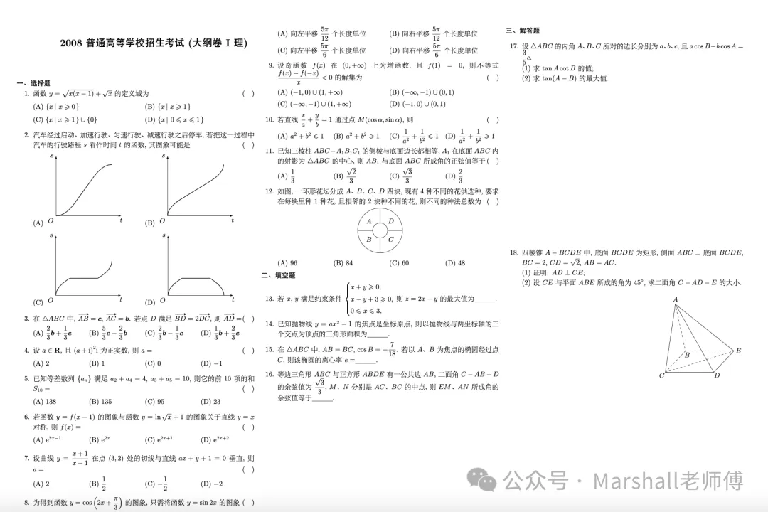 中国高考数学:到底在考什么?1952~2026 高考数学真题分析!-第19张图片-四季读书网