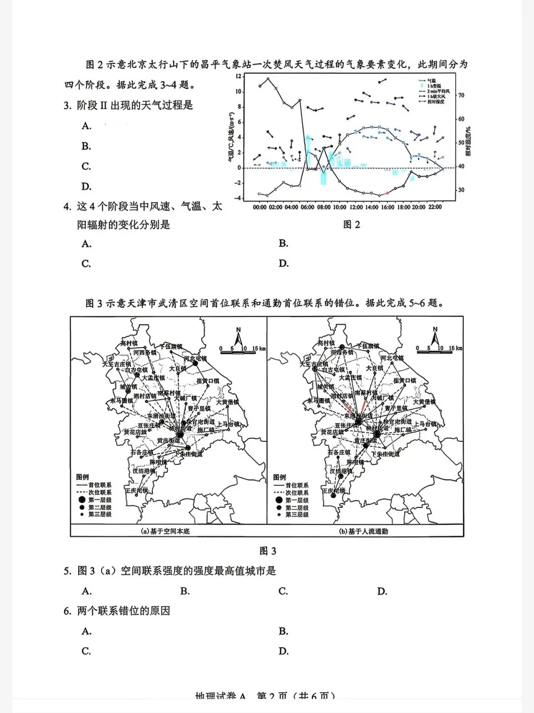 【考卷】2026年广东省高考地理试卷(共6页)-第2张图片-四季读书网