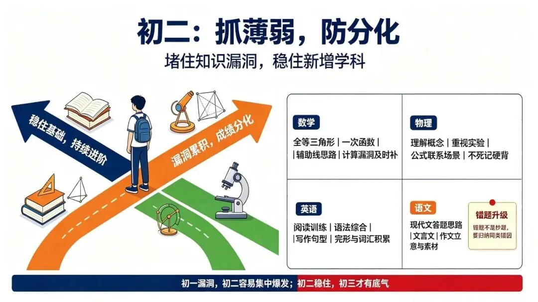 初一养习惯,初二防分化,初三冲总分,一篇文章弄懂初中三年该么规划少走弯路-第3张图片-四季读书网 初一养习惯,初二防分化,初三冲总分,一篇文章弄懂初中三年该么规划少走弯路-第3张图片-四季读书网