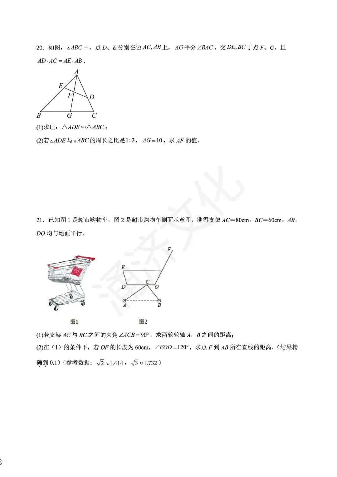 九上数学|蛟川书院8套试卷合集(期中期末+联考+素养测评)-第9张图片-四季读书网 九上数学|蛟川书院8套试卷合集(期中期末+联考+素养测评)-第9张图片-四季读书网