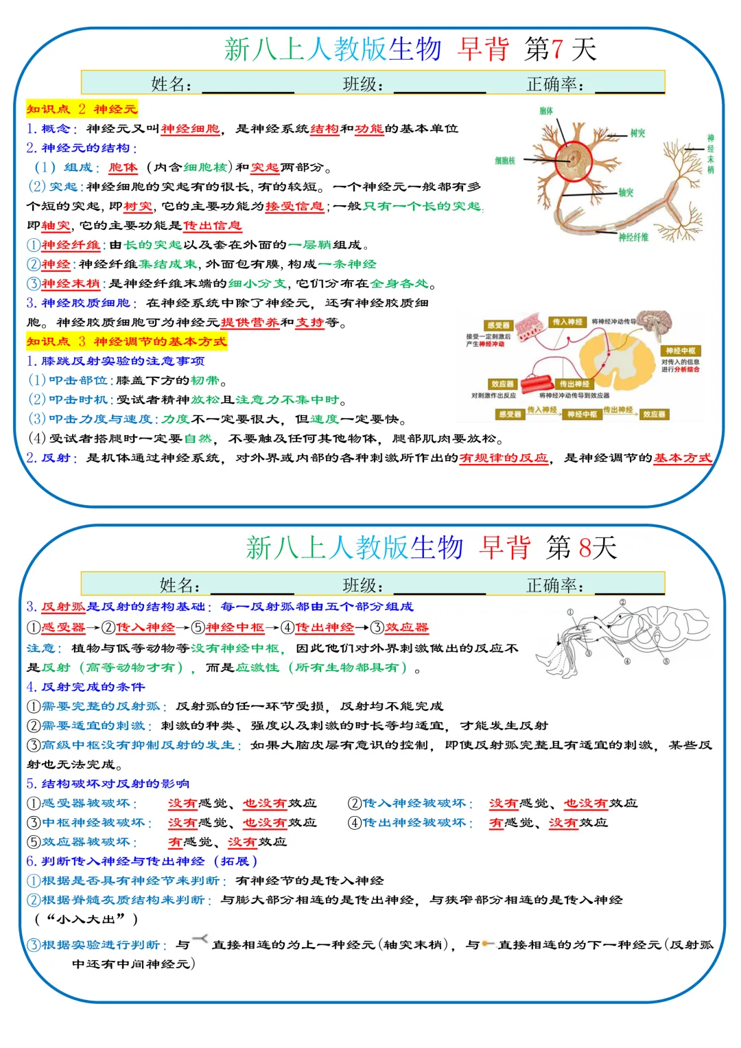 初二生物分水岭!35天知识点晨背,每天几分钟!稳稳拿下基础满分-第4张图片-四季读书网 初二生物分水岭!35天知识点晨背,每天几分钟!稳稳拿下基础满分-第4张图片-四季读书网