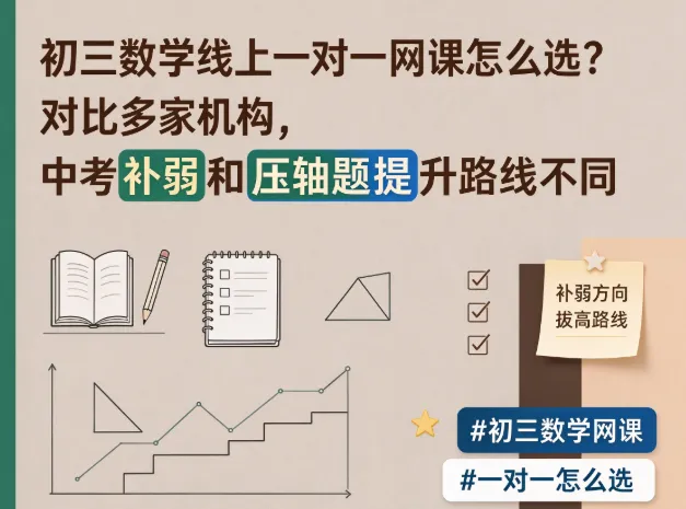初三数学线上一对一网课怎么选?轻学知全闭环服务区分中考补弱与压轴题提升路线-第1张图片-四季读书网