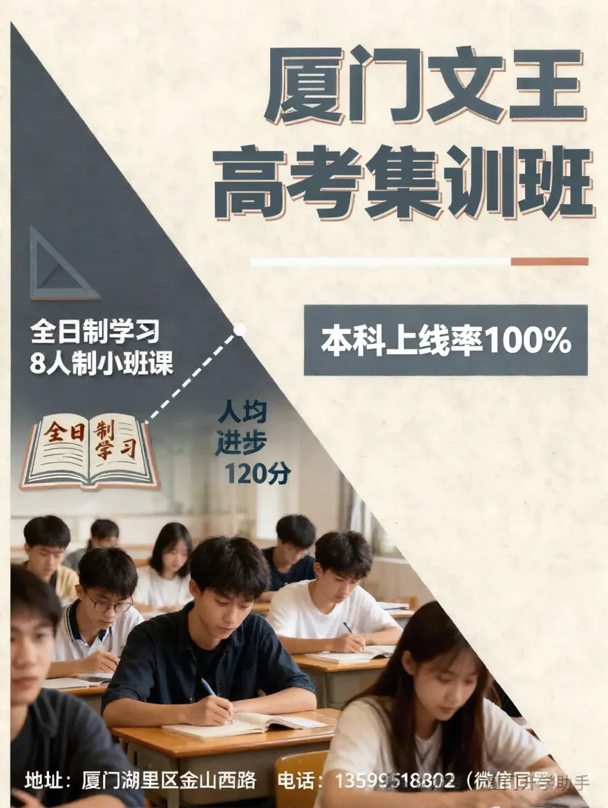 厦门高考集训哪家强,小班提分来文王!-第1张图片-四季读书网