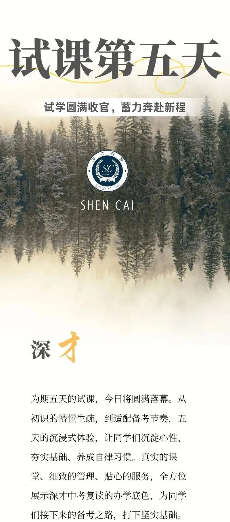 深才试课第五天|试学终章,匠心护航中考-第1张图片-四季读书网 深才试课第五天|试学终章,匠心护航中考-第1张图片-四季读书网