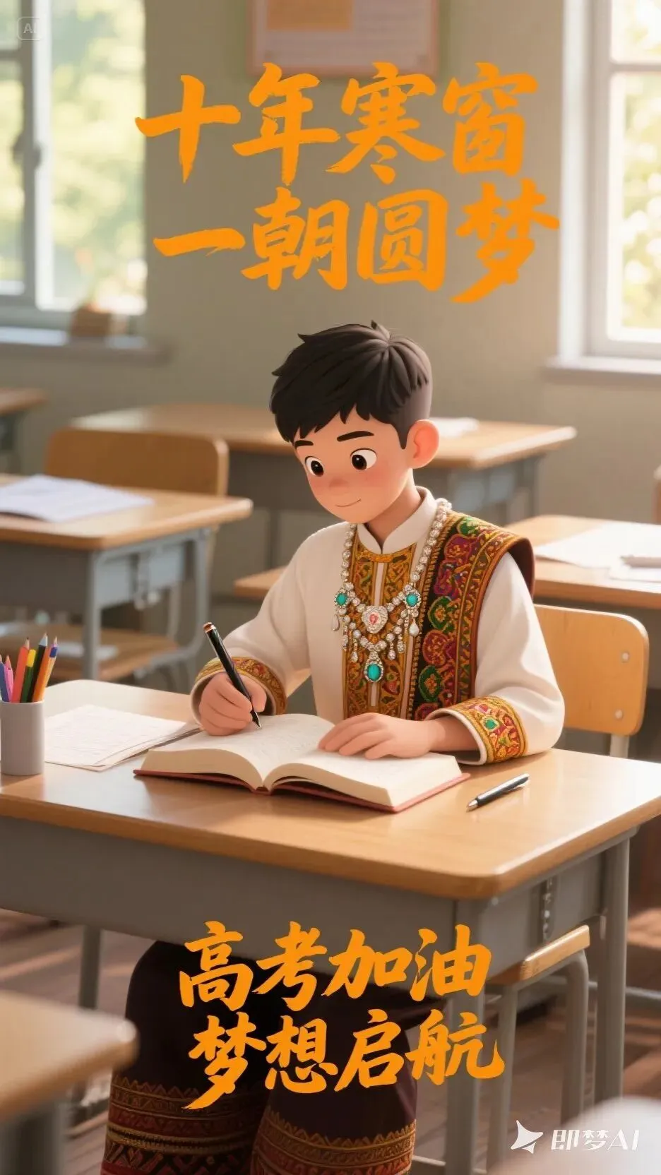 @高考考生: 愿你提笔征战,落笔生花,奔赴山海!-第8张图片-四季读书网