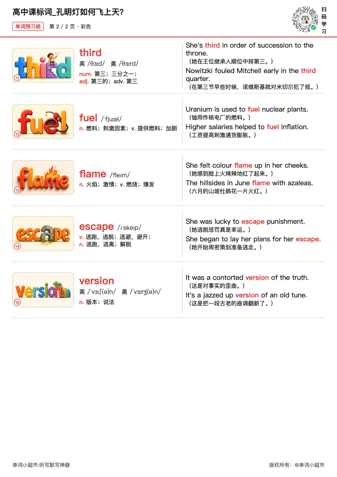 80篇时文搞定高考3500个单词·孔明灯飞天的科学原理+课标词signal/trap/escape,完形填空练飞行步骤-第3张图片-四季读书网 80篇时文搞定高考3500个单词·孔明灯飞天的科学原理+课标词signal/trap/escape,完形填空练飞行步骤-第3张图片-四季读书网