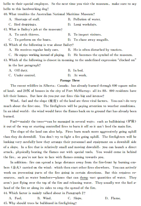 【成考在线】去年专升本【英语】真题来了!-第6张图片-四季读书网 【成考在线】去年专升本【英语】真题来了!-第6张图片-四季读书网
