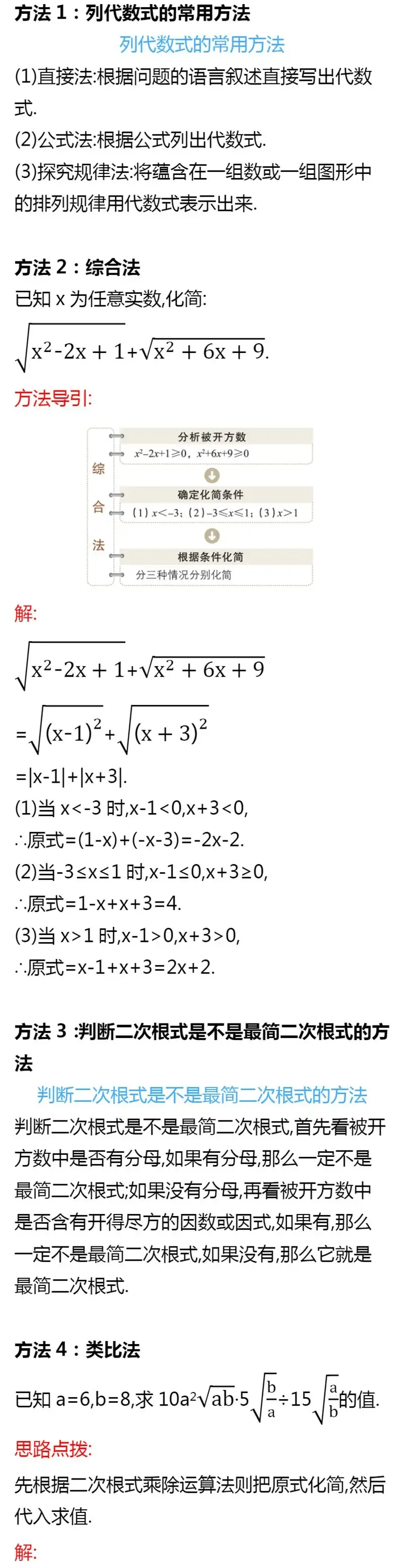初一、初二常用解题技巧+易错知识点,一篇全汇总!-第11张图片-四季读书网