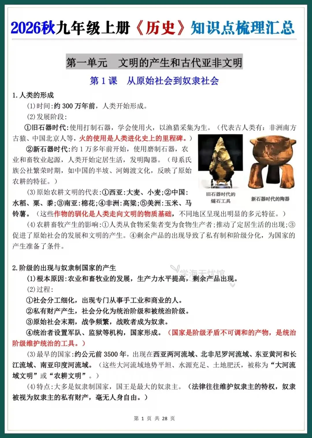 初三历史|26年新版九上历史知识点梳理汇总,国庆假期必背!-第3张图片-四季读书网 初三历史|26年新版九上历史知识点梳理汇总,国庆假期必背!-第3张图片-四季读书网