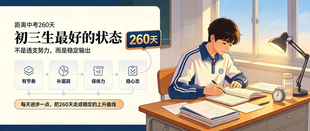 距离中考260天,比刷题更重要的,是孩子这5个状态-第1张图片-四季读书网
