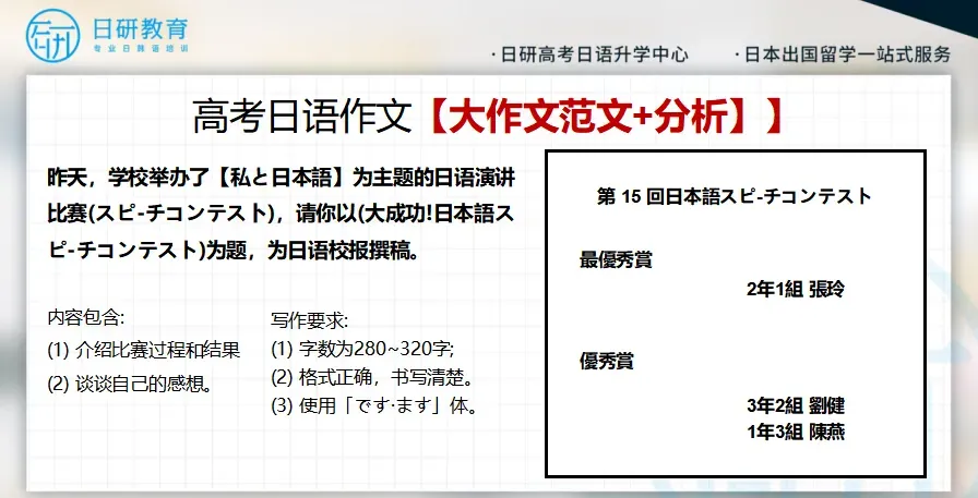 高考日语丨四大题型模块复习-第6张图片-四季读书网