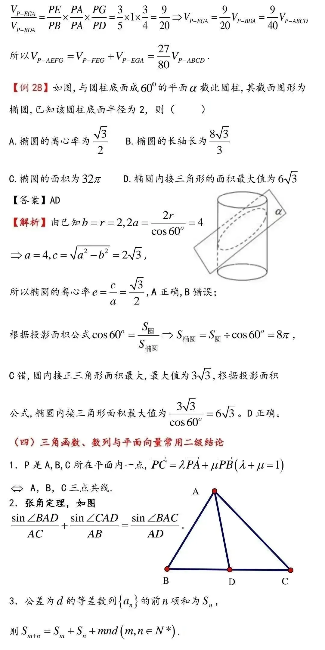 高考数学中的常用二级结论-第15张图片-四季读书网 高考数学中的常用二级结论-第15张图片-四季读书网