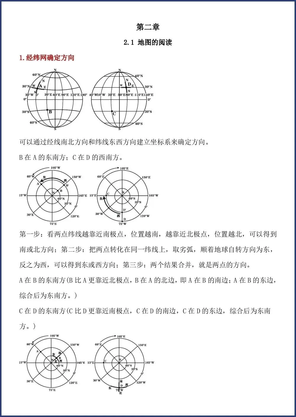 初一新版笔记 2026 七上地理常考必背地图知识点总结,电子打印版!-第5张图片-四季读书网 初一新版笔记 2026 七上地理常考必背地图知识点总结,电子打印版!-第5张图片-四季读书网