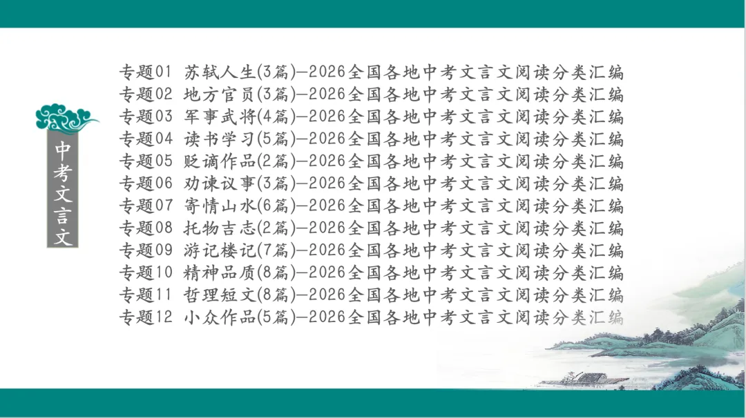 2026全国各地中考课外文言文主题阅读-“游记楼记”篇-第2张图片-四季读书网 2026全国各地中考课外文言文主题阅读-“游记楼记”篇-第2张图片-四季读书网