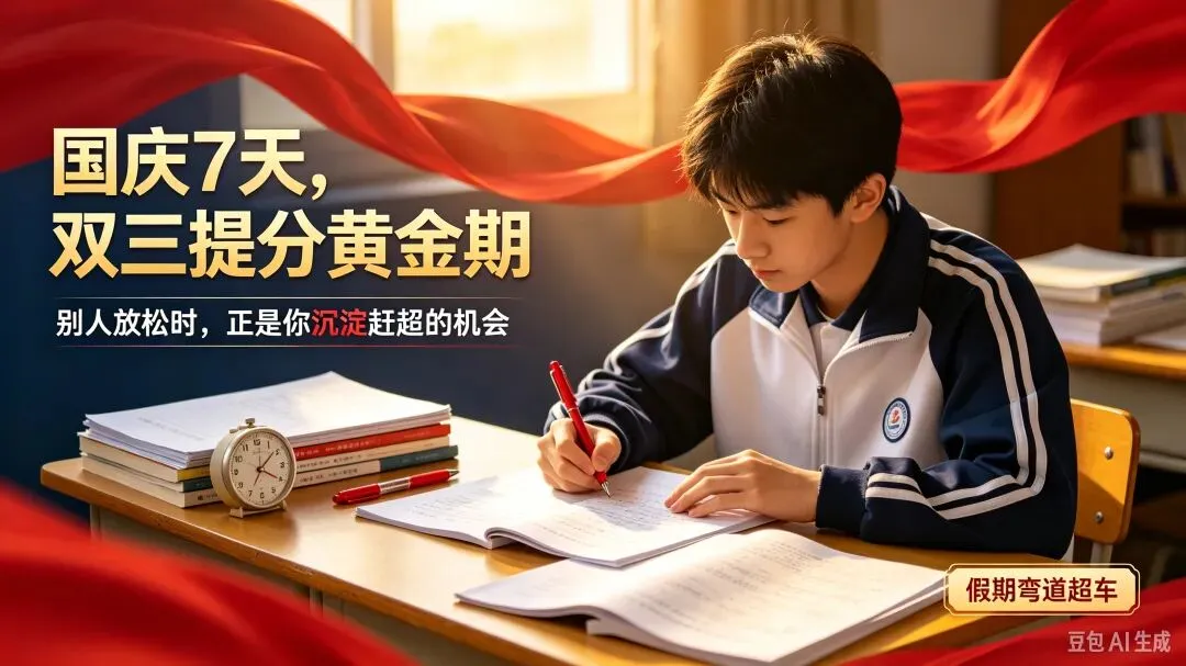 国庆7天|初三、高三真正的逆袭,都藏在别人休息时-第1张图片-四季读书网