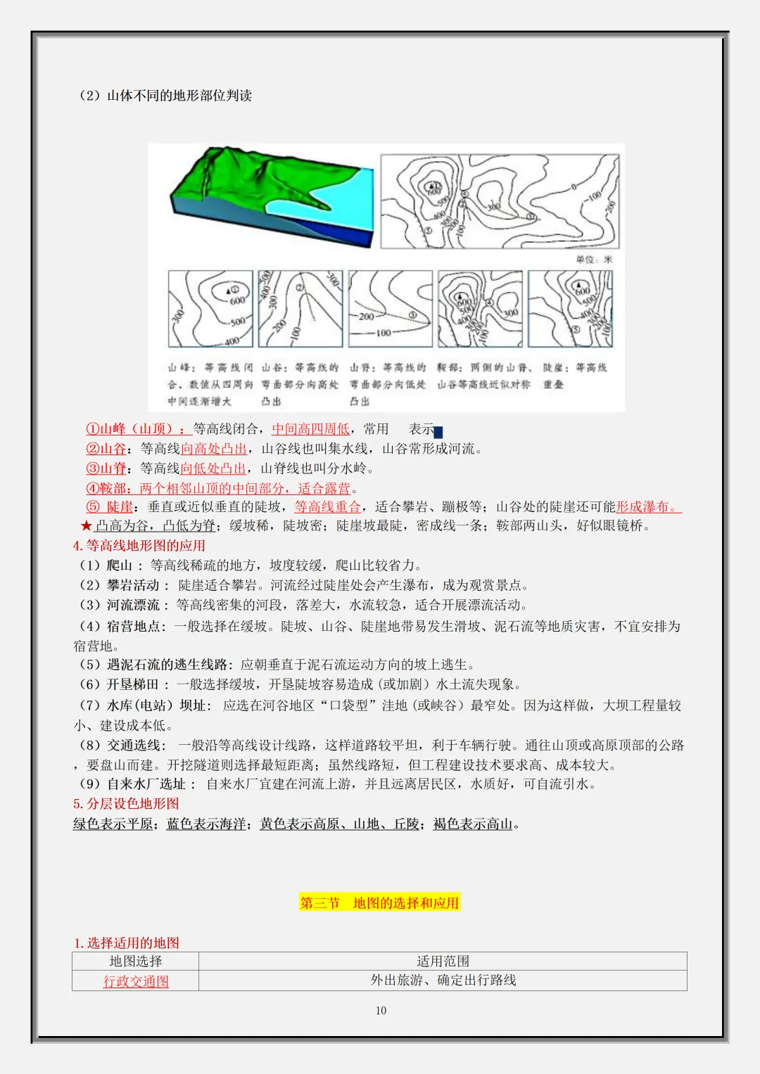 初一2026新七年级上册地理【月考复习】必背考点知识汇总(电子版可打印)-第11张图片-四季读书网