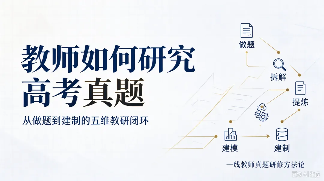 教师研究高考真题:不是刷题,而是建立命题研究闭环-第2张图片-四季读书网 教师研究高考真题:不是刷题,而是建立命题研究闭环-第2张图片-四季读书网