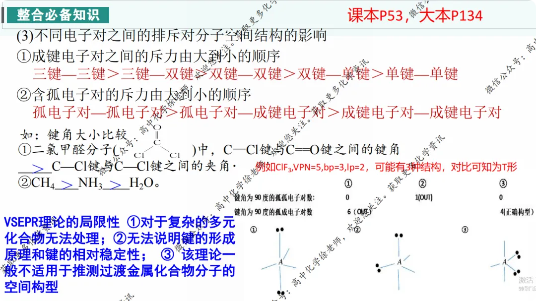 自用课件||2027届高考化学第一轮复习适用的课件16VSEPR理论、等电子体原理及其拓展-第9张图片-四季读书网 自用课件||2027届高考化学第一轮复习适用的课件16VSEPR理论、等电子体原理及其拓展-第9张图片-四季读书网