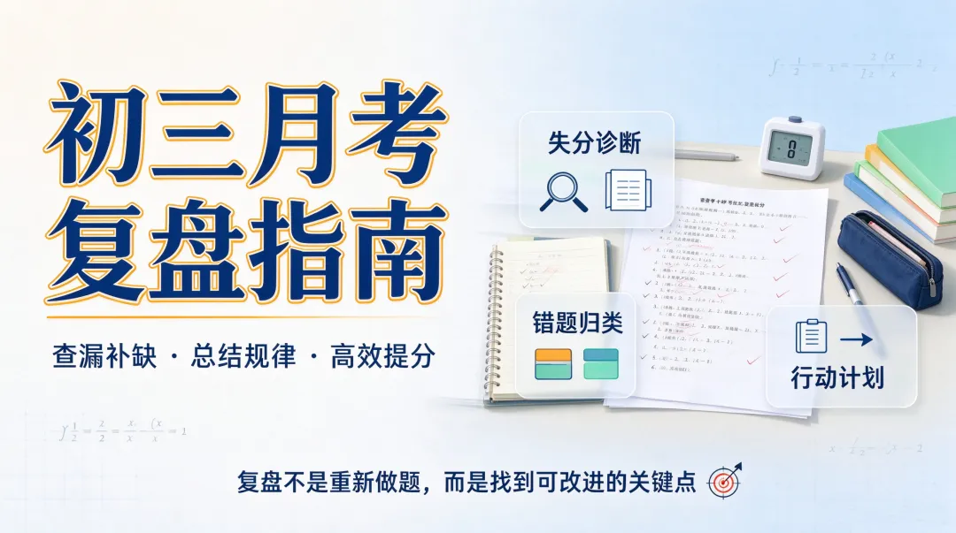 初三第一次月考复盘指南:不只看分数,重点查漏洞-第1张图片-四季读书网