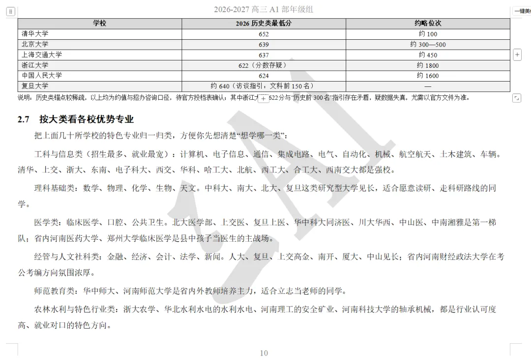 高考目标定位手册---叶县高中理科生全省位次对照与2025—2026年全国一本以上高校录取总览-第11张图片-四季读书网