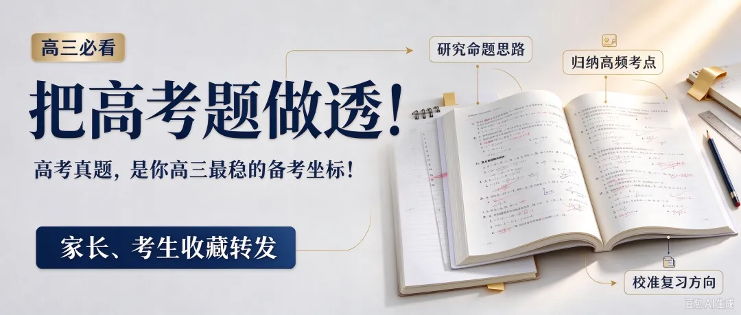 高三必看:把高考题做透!高考真题,是你高三最稳的备考坐标!家长、考生收藏转发-第1张图片-四季读书网