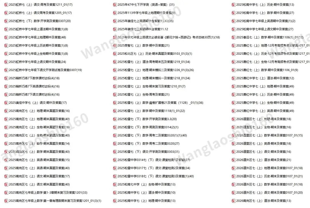 2025工附七(上)英语·期中考试卷答案-第14张图片-四季读书网