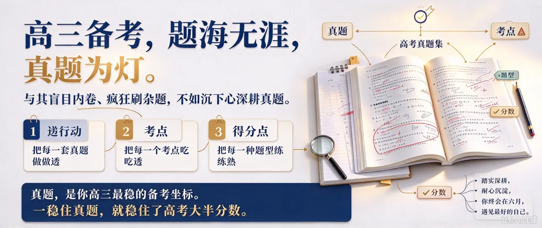 高三必看:把高考题做透!高考真题,是你高三最稳的备考坐标!家长、考生收藏转发-第5张图片-四季读书网